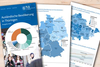 zur Pressemitteilung 003 vom 9. Januar 2026: „Ausgabe 2025 des Faltblattes „Ausländische Bevölkerung in Thüringen“ erschienen“ im PDF-Format