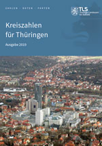 Titelbild der Veröffentlichung „Kreiszahlen fr Thringen, Ausgabe 2021“