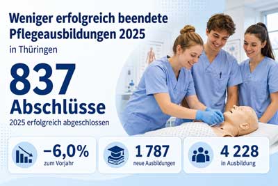 zur Pressemitteilung 161 vom 30. Juni 2026: &bdquo;Anzahl der erfolgreich beendeten Ausbildungen zur Pflegefachperson 2025 gegen�ber dem Vorjahr gesunken&ldquo; im PDF-Format