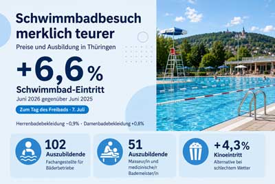 zur Pressemitteilung 164 vom 6. Juli 2026: &bdquo;Schwimmbadbesuch merklich teurer<br><thin>Zum Tag des Freibads am 7.&nbsp;Juli</thin>&ldquo; im PDF-Format