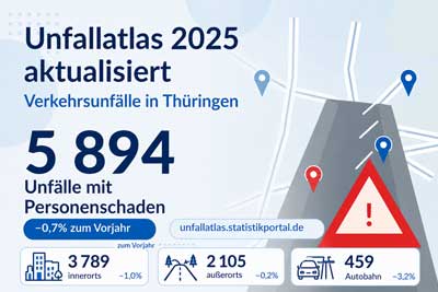 zur Pressemitteilung 166 vom 7. Juli 2026: &bdquo;J�hrliche Aktualisierung des Unfallatlas: Berichtsjahr 2025 ab sofort einsehbar&ldquo; im PDF-Format