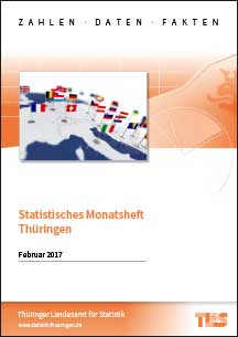 Titelbild der Veröffentlichung „Statistisches Monatsheft Thüringen, Februar 2017“
