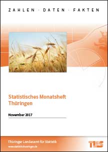 Titelbild der Veröffentlichung „Statistisches Monatsheft Thüringen, November 2017 “