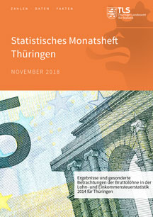 Titelbild der Veröffentlichung „Statistisches Monatsheft Thüringen November 2018“