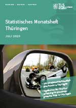 Titelbild der Veröffentlichung „Statistisches Monatsheft Thüringen Juli 2020“