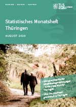 Titelbild der Veröffentlichung „Statistisches Monatsheft Thüringen August 2020“