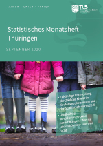 Titelbild der Veröffentlichung „Statistisches Monatsheft Thüringen September 2020“