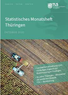 Titelbild der Veröffentlichung „Statistisches Monatsheft Thüringen Oktober 2020“