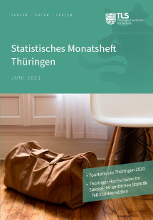 Titelbild der Veröffentlichung „Statistisches Monatsheft Thüringen Juni 2021“