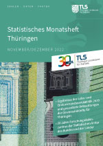 Titelbild der Veröffentlichung „Statistisches Monatsheft Thüringen November/Dezember 2022“