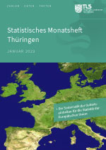 Titelbild der Veröffentlichung „Statistisches Monatsheft Thüringen Januar 2023“