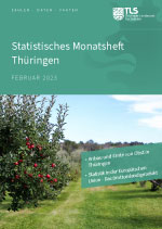 Titelbild der Veröffentlichung „Statistisches Monatsheft Thüringen Februar 2023“