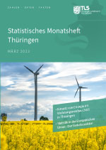 Titelbild der Veröffentlichung „Statistisches Monatsheft Thüringen März 2023“