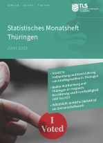 Titelbild der Veröffentlichung „Statistisches Monatsheft Thüringen Juni 2023“