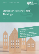 Titelbild der Veröffentlichung „Statistisches Monatsheft Thüringen Juli 2023“