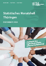 Titelbild der Veröffentlichung „Statistisches Monatsheft Thüringen Dezember 2023“