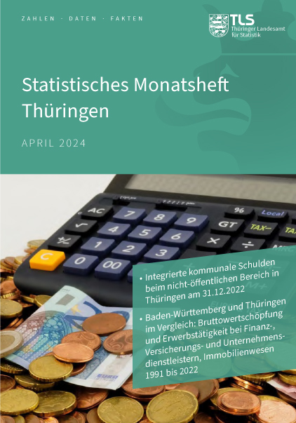 Veröffentlichung „Statistisches Monatsheft Thringen April 2024“ im PDF-Format