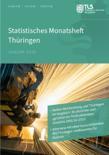 Veröffentlichung „Statistisches Monatsheft Thringen Januar 2025“ im PDF-Format