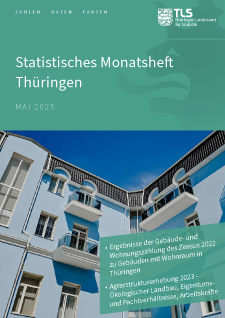 Titelbild der Veröffentlichung „Statistisches Monatsheft Thringen Mai 2025“