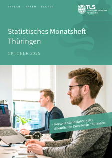 Titelbild der Veröffentlichung „Statistisches Monatsheft Thüringen Oktober 2025“