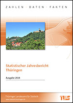 Titelbild der Veröffentlichung „Statistischer Jahresbericht Thüringen, Ausgabe 2014“