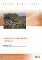 Titelbild der Veröffentlichung „Statistischer Jahresbericht Thüringen, Ausgabe 2016“