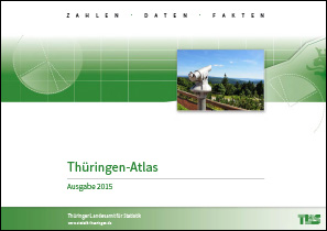 Titelbild der Veröffentlichung „Thüringen-Atlas, Ausgabe 2015“