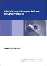 Titelbild der Veröffentlichung „Internationale Bildungsindikatoren im Lndervergleich, Ausgabe 2016 - Tabellenband“