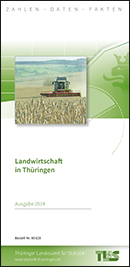 Titelbild der Veröffentlichung „Faltblatt "Landwirtschaft in Thüringen",  Ausgabe 2014“