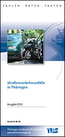 Titelbild der Veröffentlichung „Faltblatt "Straßenverkehrsunfälle in Thüringen", Ausgabe 2017“