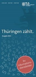 Titelbild der Veröffentlichung „Faltblatt Thüringen zählt, Ausgabe 2022“